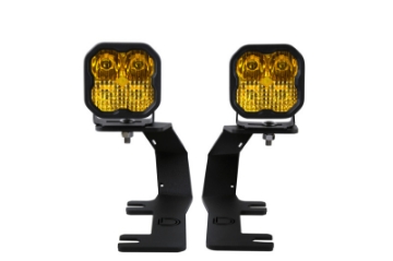 Picture of Diode Dynamics 14-19 Silverado-Sierra SS3 LED Ditch Light Kit - Sport Yellow Combo