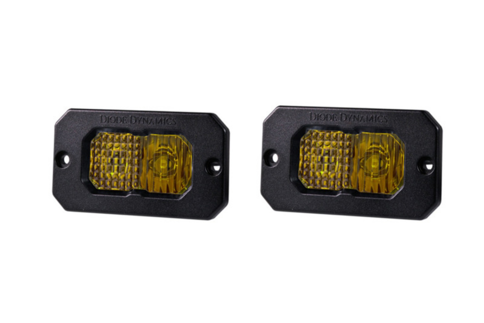 Picture of Diode Dynamics Stage Series 2in LED Pod Pro - Yellow Combo Flush ABL Pair