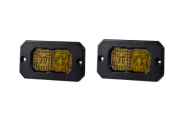 Picture of Diode Dynamics Stage Series 2in LED Pod Pro - Yellow Combo Flush ABL Pair