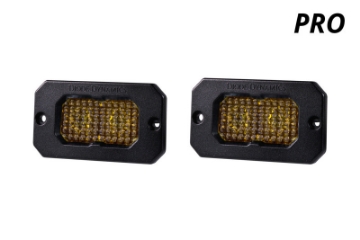 Picture of Diode Dynamics Stage Series 2in LED Pod Pro - Yellow Combo Flush ABL Pair