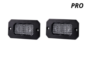 Picture of Diode Dynamics Stage Series 2in LED Pod Pro - White Combo Flush WBL Pair