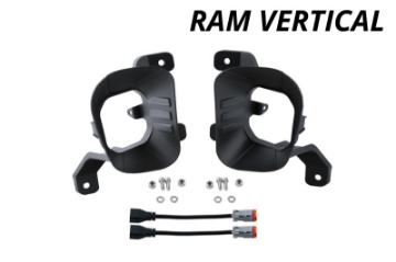 Picture of Diode Dynamics SS3 Ram Vertical Fog Light Mounting Bracket Kit