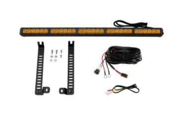 Picture of Diode Dynamics 14-19 Toyota 4Runner SS30 Single Stealth Lightbar Kit - Amber Driving