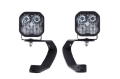 Picture of Diode Dynamics 10-21 Toyota 4Runner SS3 LED Ditch Light Kit Sport - White Combo