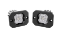 Picture of Diode Dynamics Stage Series C1 LED Pod - White SAE Fog Flush WBL Pair