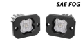 Picture of Diode Dynamics Stage Series C1 LED Pod - White SAE Fog Flush WBL Pair