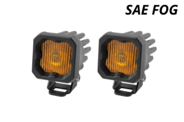 Picture of Diode Dynamics Stage Series C1 LED Pod - Yellow SAE Fog Standard ABL Pair