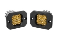 Picture of Diode Dynamics Stage Series C1 LED Pod Pro - Yellow Flood Flush ABL Pair