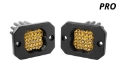 Picture of Diode Dynamics Stage Series C1 LED Pod Pro - Yellow Flood Flush ABL Pair