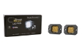 Picture of Diode Dynamics Stage Series C1 LED Pod Pro - Yellow Flood Flush ABL Pair