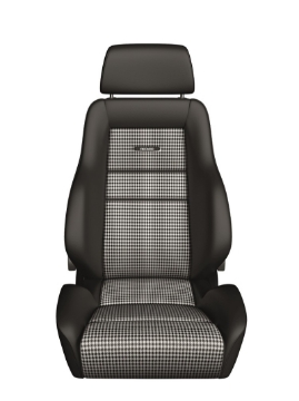 Picture of Recaro Classic LS Seat - Black Leather-Pepita Fabric