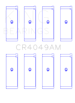 Picture of King Engine Bearings Mitsubishi 4G15-G15B-G4DJ Size 0-25mm Connecting Rod Bearing Set