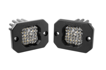 Picture of Diode Dynamics Stage Series C1 LED Pod Sport - White Flood Flush WBL Pair