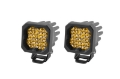 Picture of Diode Dynamics Stage Series C1 LED Pod Sport - Yellow Flood Standard ABL Pair
