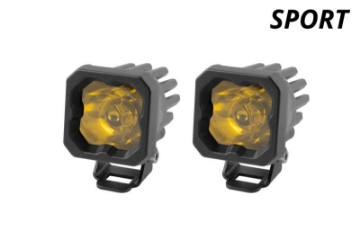 Picture of Diode Dynamics Stage Series C1 LED Pod Sport - Yellow Wide Standard ABL Pair