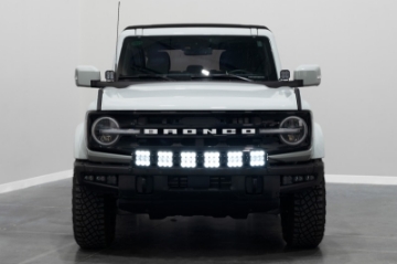 Picture of Diode Dynamics Bronco SS5 6-Pod CrossLink Grille Lightbar Kit Pro - White Combo