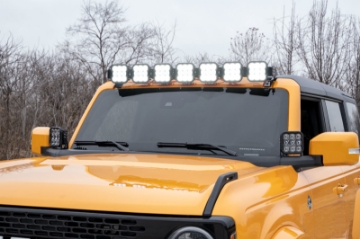Picture of Diode Dynamics Bronco SS5 Pro CrossLink Windshield - White Combo Lightbar Kit