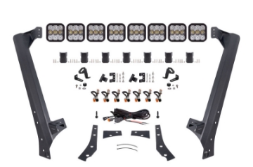 Picture of Diode Dynamics Jeep JK SS5 Sport CrossLink Windshield - White Combo Lightbar Kit