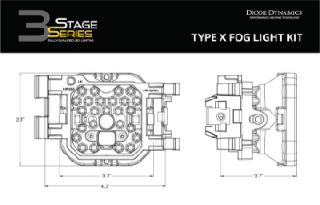 Picture of Diode Dynamics SS3 Pro Type X Kit ABL - Yellow SAE Fog