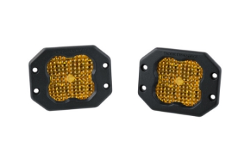 Picture of Diode Dynamics SS3 Sport ABL - Yellow Flood Flush Pair