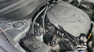 Picture of J&L 20-25 Hyundai Palisade - Kia Telluride 3-8L Oil Separator 3-0 Passenger Side - Clear Anodize