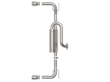 Picture of aFe 19-22 Mazda 3 L4 2-5L Takeda 3in to 2-1-2in 304 Stainless Steel Axle-Back Exhaust w-Polished Tip
