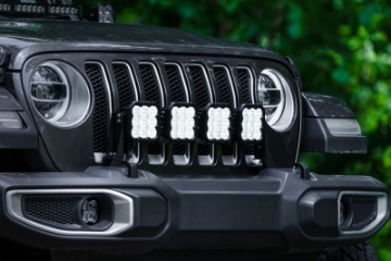 Picture of Diode Dynamics Jeep JL SS5 4-Pod CrossLink Grille Lightbar Kit Sport - White Combo