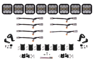 Picture of Diode Dynamics SS5 Pro Universal CrossLink 8-Pod Lightbar - White Combo