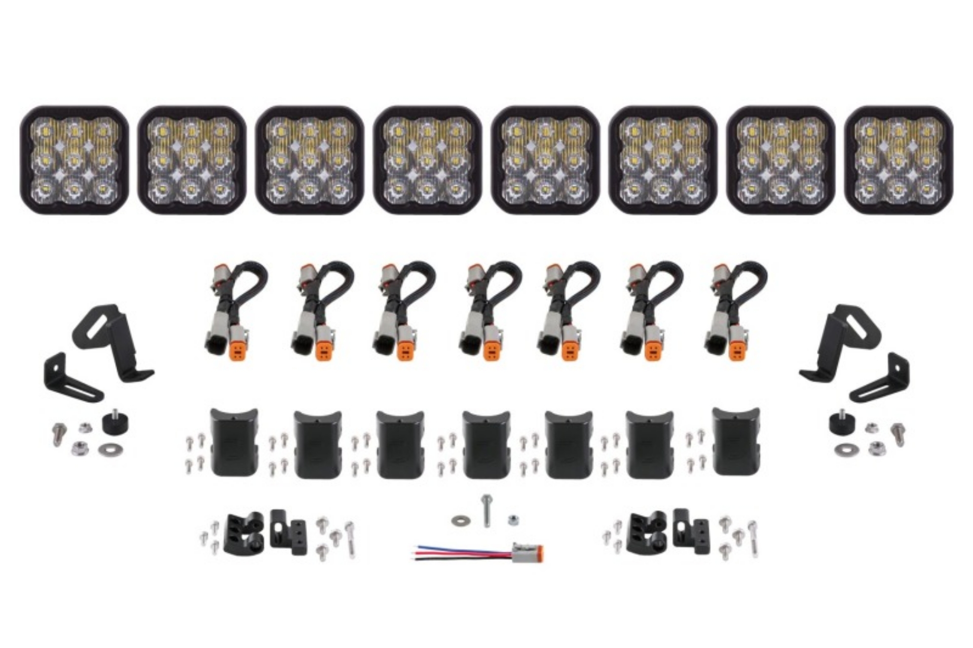 Picture of Diode Dynamics SS5 Sport Universal CrossLink 8-Pod Lightbar - White Driving