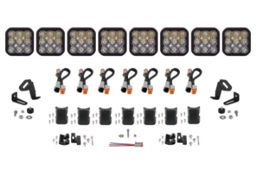 Picture of Diode Dynamics SS5 Sport Universal CrossLink 8-Pod Lightbar - White Driving