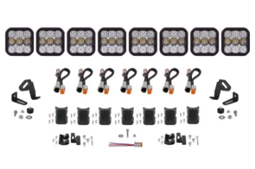 Picture of Diode Dynamics SS5 Sport Universal CrossLink 8-Pod Lightbar - White Combo