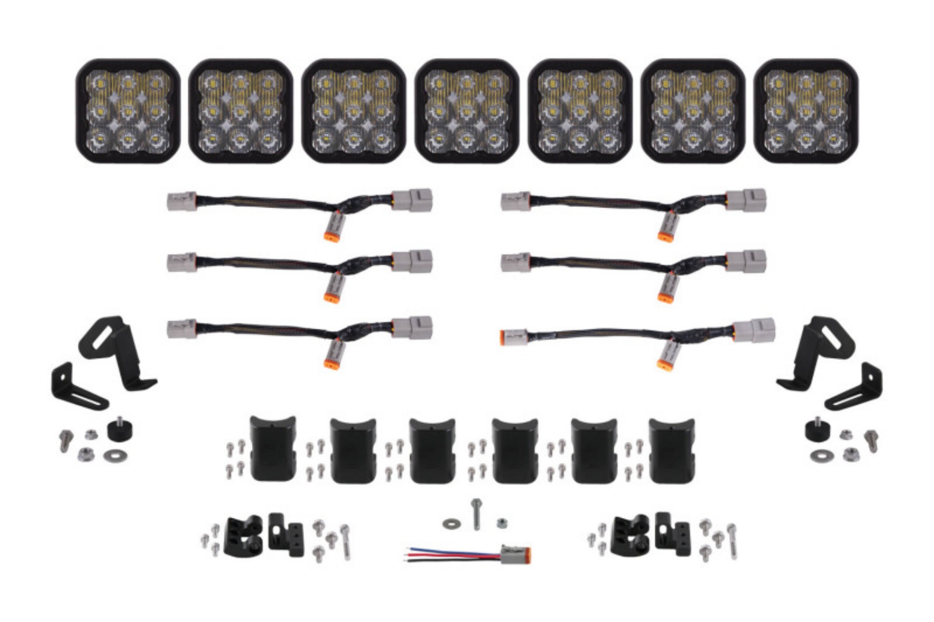 Picture of Diode Dynamics SS5 Pro Universal CrossLink 7-Pod Lightbar - White Driving