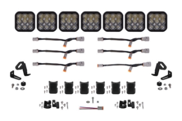 Picture of Diode Dynamics SS5 Pro Universal CrossLink 7-Pod Lightbar - White Driving