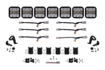 Picture of Diode Dynamics SS5 Pro Universal CrossLink 7-Pod Lightbar - White Combo
