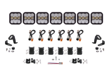 Picture of Diode Dynamics SS5 Sport Universal CrossLink 7-Pod Lightbar - White Combo