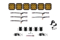 Picture of Diode Dynamics SS5 Pro Universal CrossLink 6-Pod Lightbar - Yellow Driving