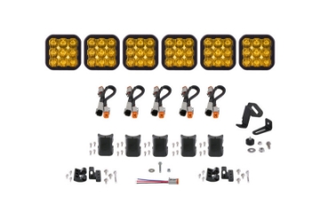 Picture of Diode Dynamics SS5 Sport Universal CrossLink 6-Pod Lightbar - Yellow Driving