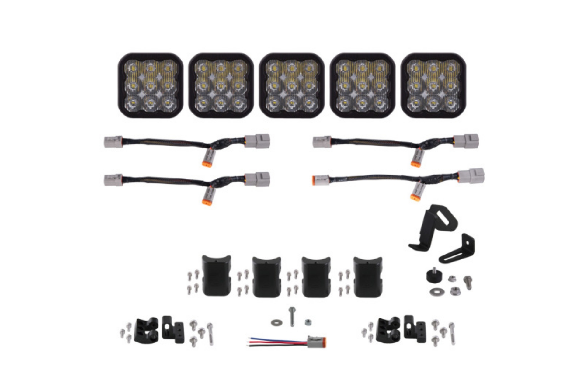 Picture of Diode Dynamics SS5 Pro Universal CrossLink 5-Pod Lightbar - White Driving