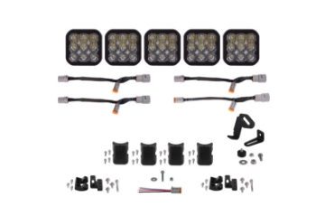 Picture of Diode Dynamics SS5 Pro Universal CrossLink 5-Pod Lightbar - White Driving