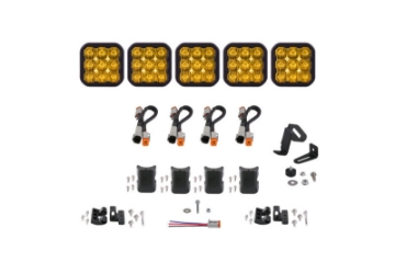Picture of Diode Dynamics SS5 Sport Universal CrossLink 5-Pod Lightbar - Yellow Driving