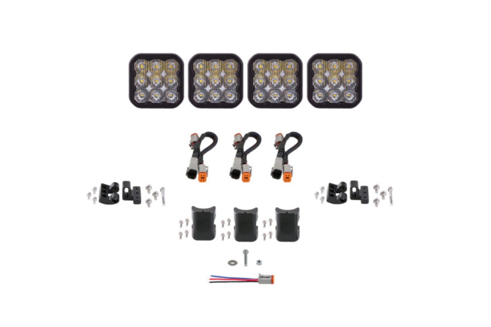 Picture of Diode Dynamics SS5 Pro Universal CrossLink 4-Pod Lightbar - White Driving