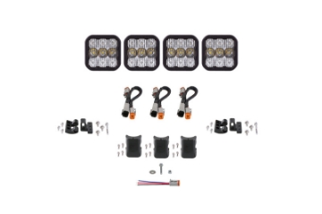 Picture of Diode Dynamics SS5 Pro Universal CrossLink 4-Pod Lightbar - White Combo