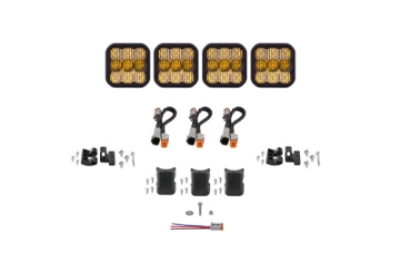 Picture of Diode Dynamics SS5 Sport Universal CrossLink 4-Pod Lightbar - Yellow Combo