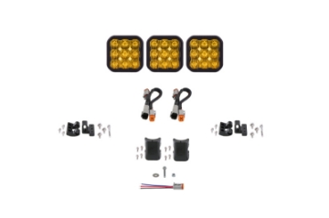Picture of Diode Dynamics SS5 Sport Universal CrossLink 3-Pod Lightbar - Yellow Driving