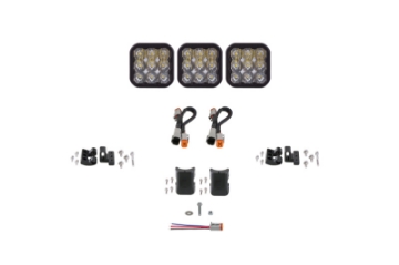 Picture of Diode Dynamics SS5 Sport Universal CrossLink 3-Pod Lightbar - White Driving