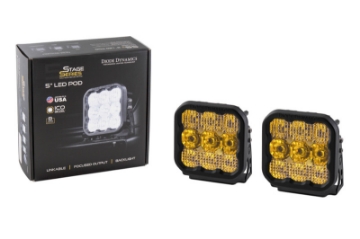 Picture of Diode Dynamics SS5 LED Pod Pro - Yellow Flood Pair