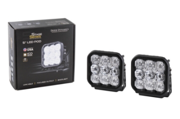 Picture of Diode Dynamics SS5 LED Pod Pro - White Flood Pair