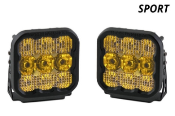 Picture of Diode Dynamics SS5 LED Pod Sport - Yellow Spot Pair