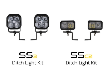 Picture of Diode Dynamics 21-22 Ford F-150 SSC2 Stage Series Backlit Ditch Light Kit - Pro White Combo