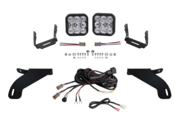 Picture of Diode Dynamics 21-22 Ford F-150 SS5 Bumper LED Pod Light Kit - Pro White Combo